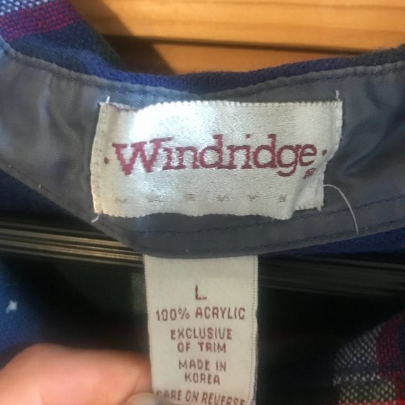 Vintage 70s blue flannel - Picture 3 of 4